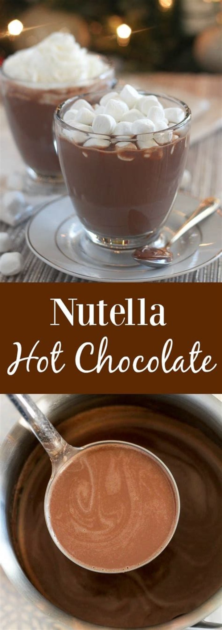 Nutella Hot Chocolate - Only 3 ingredients, ready in minutes!